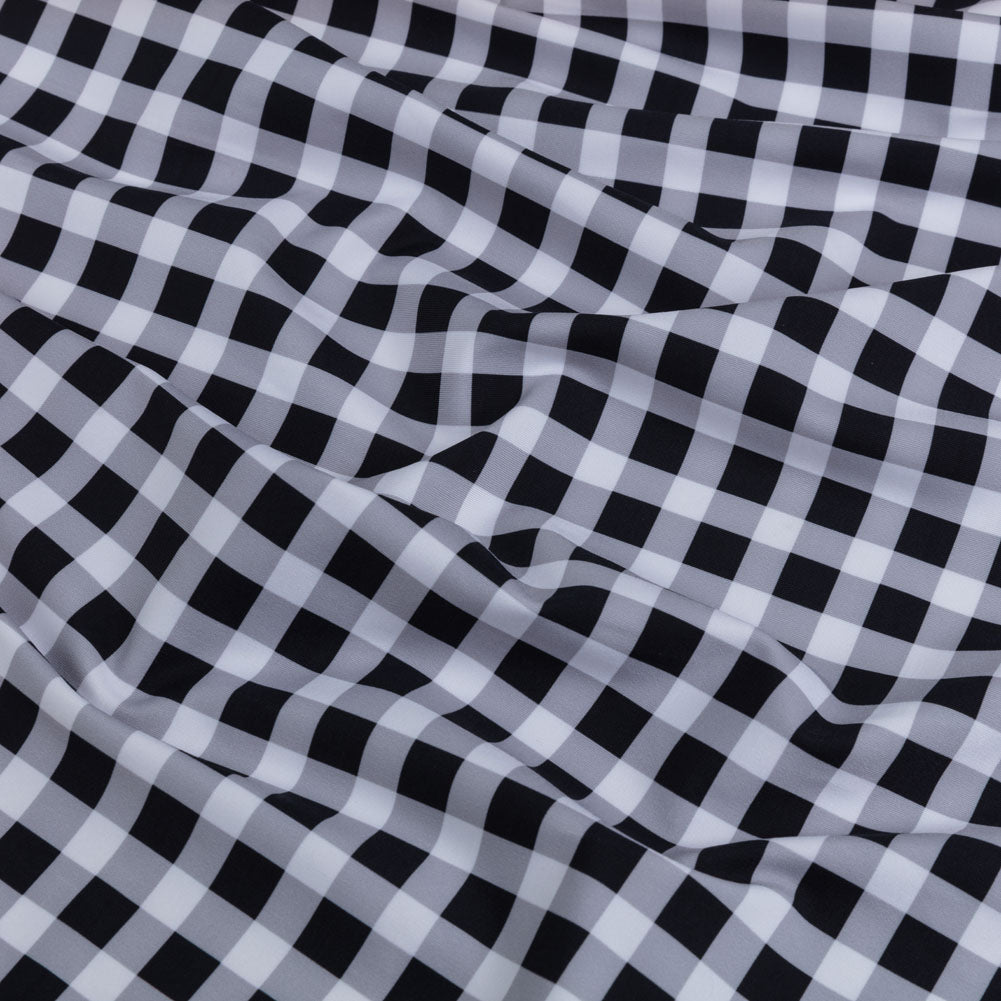 Compression Swimwear Tricot, UV Protective with Aloe Vera Microcapsules - Black and White Checkered - Caye Collection Compression Swimwear Tricot, UV Protective with Aloe Vera Microcapsules - Black and White Checkered - Caye Collection