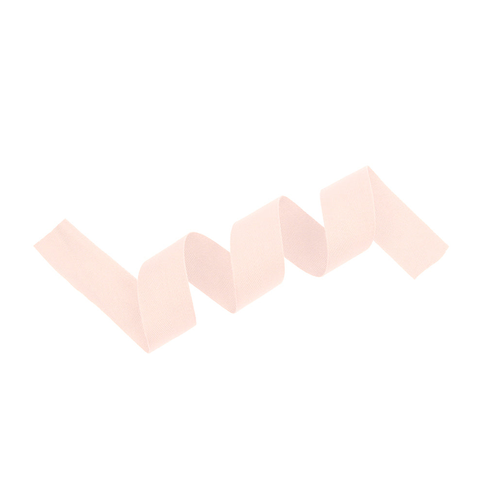 Tilly Light Blush Herringbone Cotton Twill Tape - 25mm Detail Tilly Light Blush Herringbone Cotton Twill Tape - 25mm Detail