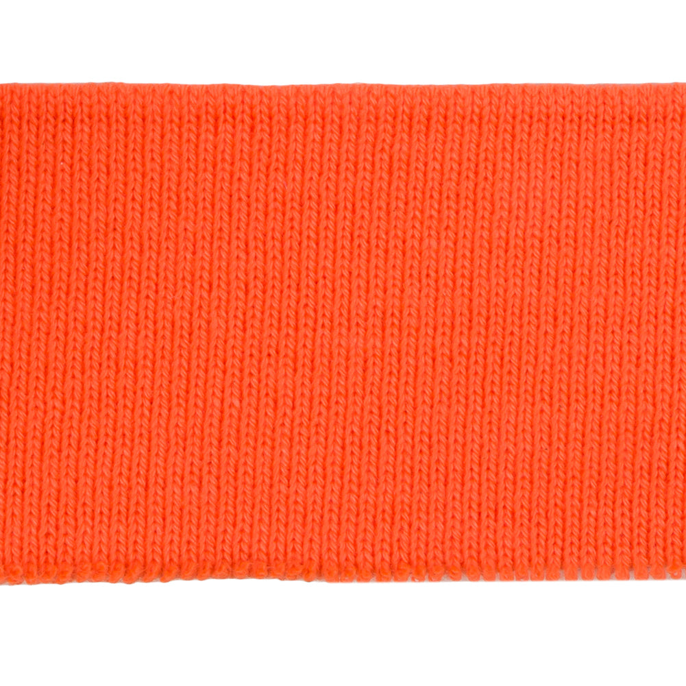 Blaze Orange Rib Knit Trim - 15" x 2" Detail Blaze Orange Rib Knit Trim - 15" x 2" Detail