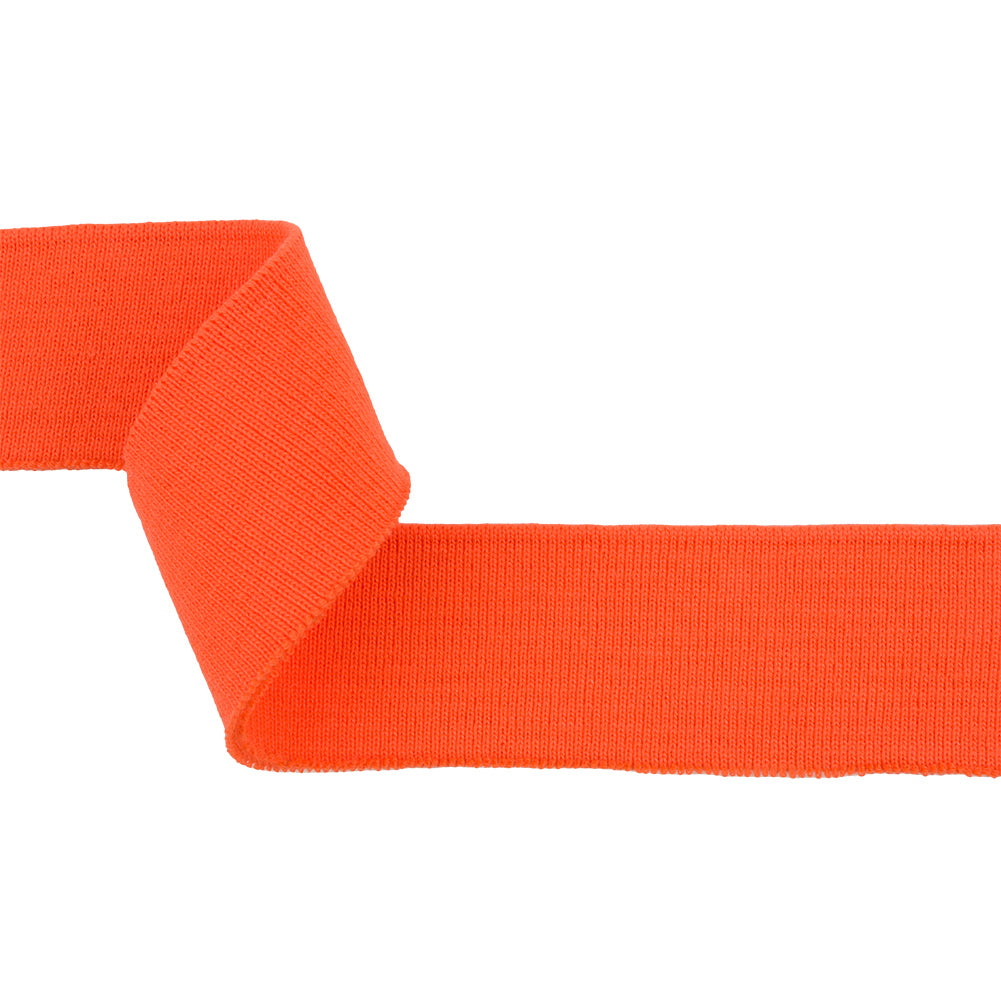 Blaze Orange Rib Knit Trim - 15" x 2" Blaze Orange Rib Knit Trim - 15" x 2"