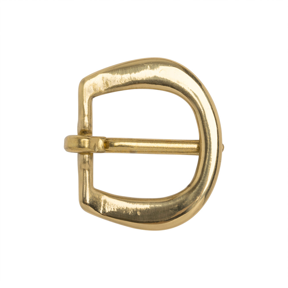 Polished Gold Rounded Metal Buckle - 2" x 1.75" - Detail - Image 3 of 4 Polished Gold Rounded Metal Buckle - 2" x 1.75" - Detail - Image 3 of 4