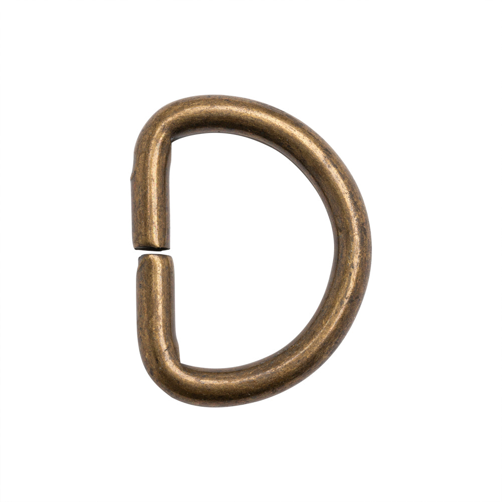 Bronze Metal D-Ring - 1.125" x 1.375" Bronze Metal D-Ring - 1.125" x 1.375"