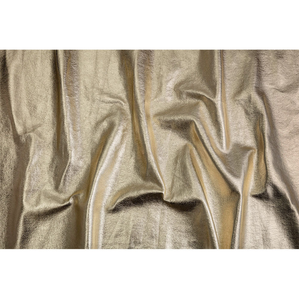 Textured Faux Leather - Metallic Gold - Ileana Collection - Full Textured Faux Leather - Metallic Gold - Ileana Collection - Full