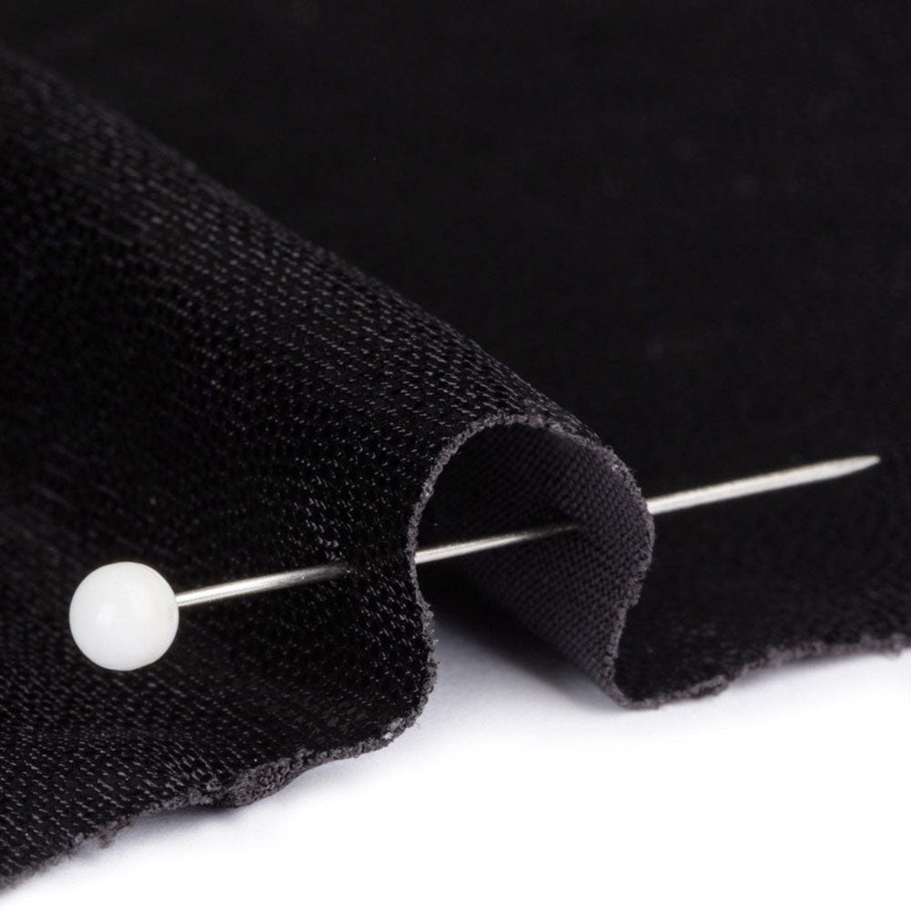 Black Tiny Dots Foiled Stretch Polyester Jersey Detail Black Tiny Dots Foiled Stretch Polyester Jersey Detail
