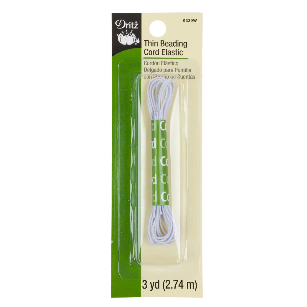 Dritz White Thin Beading Cord Elastic - 3 yd Dritz White Thin Beading Cord Elastic - 3 yd