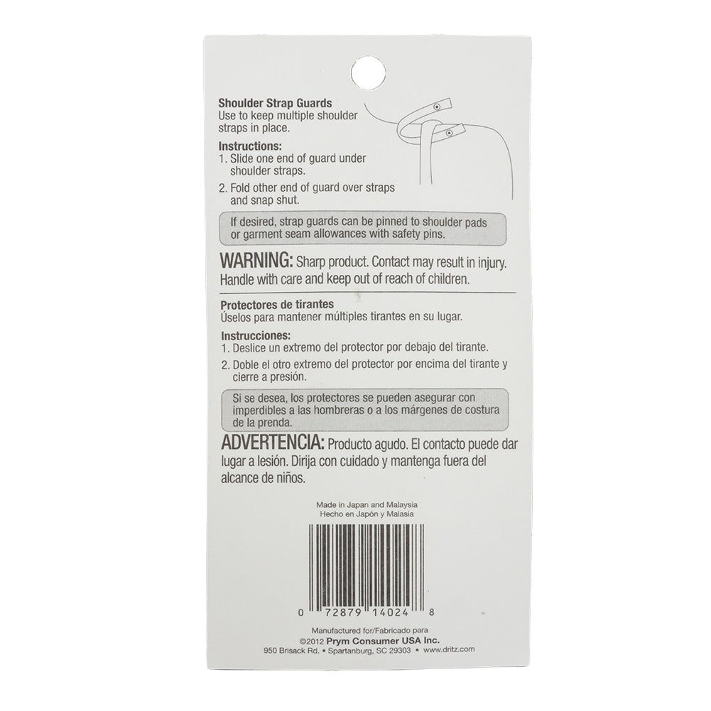 Dritz White Shoulder Strap Guards - 1 pair Detail Dritz White Shoulder Strap Guards - 1 pair Detail