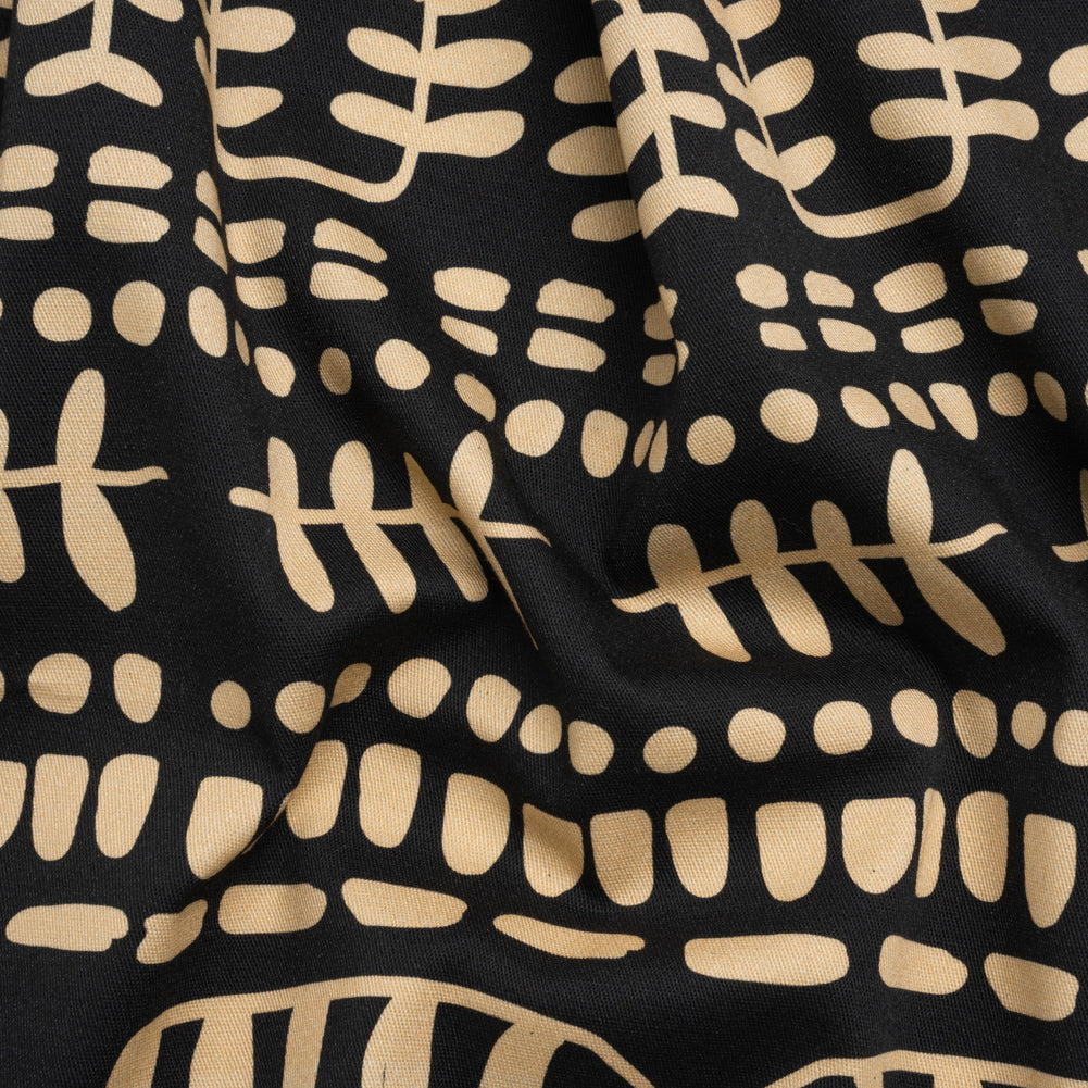 Mood Exclusive Black Vegetation View Stretch Cotton Twill Mood Exclusive Black Vegetation View Stretch Cotton Twill