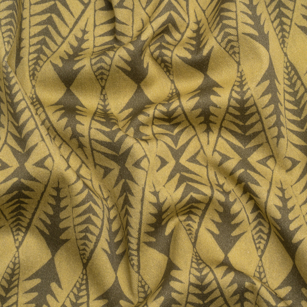 Stretch Cotton Twill Print - Olive Abstract Diamonds - Mood Exclusive Maui Treeline Stretch Cotton Twill Print - Olive Abstract Diamonds - Mood Exclusive Maui Treeline