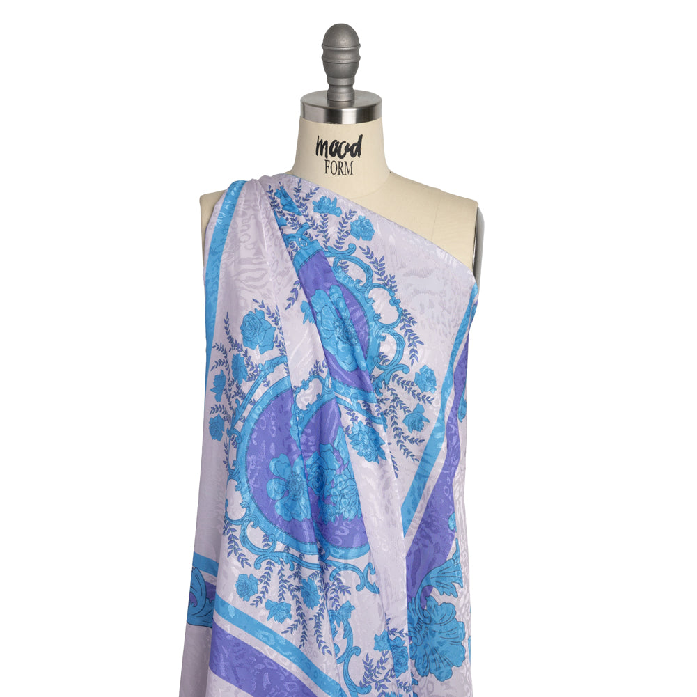 Mood Exclusive Purple Eau de Cologne Animal Rayon Jacquard Panel Detail Mood Exclusive Purple Eau de Cologne Animal Rayon Jacquard Panel Detail