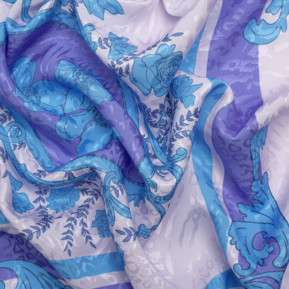 Mood Exclusive Purple Eau de Cologne Animal Rayon Jacquard Panel Mood Exclusive Purple Eau de Cologne Animal Rayon Jacquard Panel