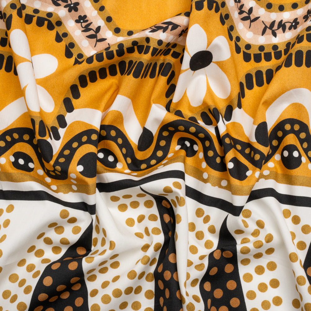 Cotton Poplin Panel - Goldenrod Geometric and Floral - Mood Exclusive Link Up Cotton Poplin Panel - Goldenrod Geometric and Floral - Mood Exclusive Link Up
