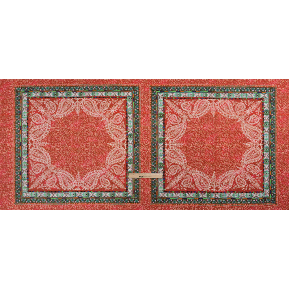Mood Exclusive Red Bandana Bonanza Stretch Sustainable Rayon Batiste Panel Drape Mood Exclusive Red Bandana Bonanza Stretch Sustainable Rayon Batiste Panel Drape