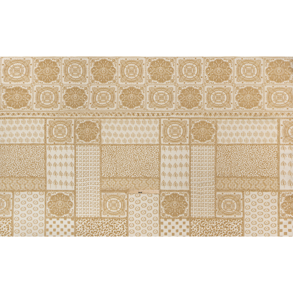 Viscose and Linen Twill Panel - Beige Simple Motifs and Medallions - Mood Exclusive Patchwork Prowl Drape Viscose and Linen Twill Panel - Beige Simple Motifs and Medallions - Mood Exclusive Patchwork Prowl Drape