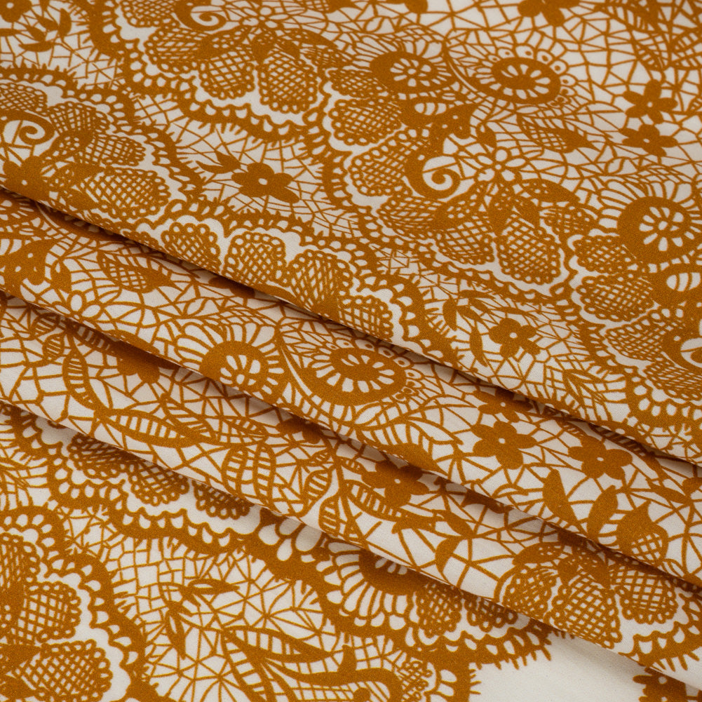 Mood Exclusive Ochre Two Sugar Cubes Cotton Poplin Folded Mood Exclusive Ochre Two Sugar Cubes Cotton Poplin Folded