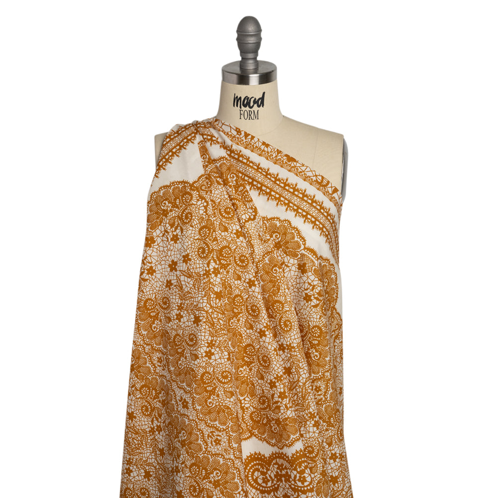 Mood Exclusive Ochre Two Sugar Cubes Cotton Poplin Drape Mood Exclusive Ochre Two Sugar Cubes Cotton Poplin Drape