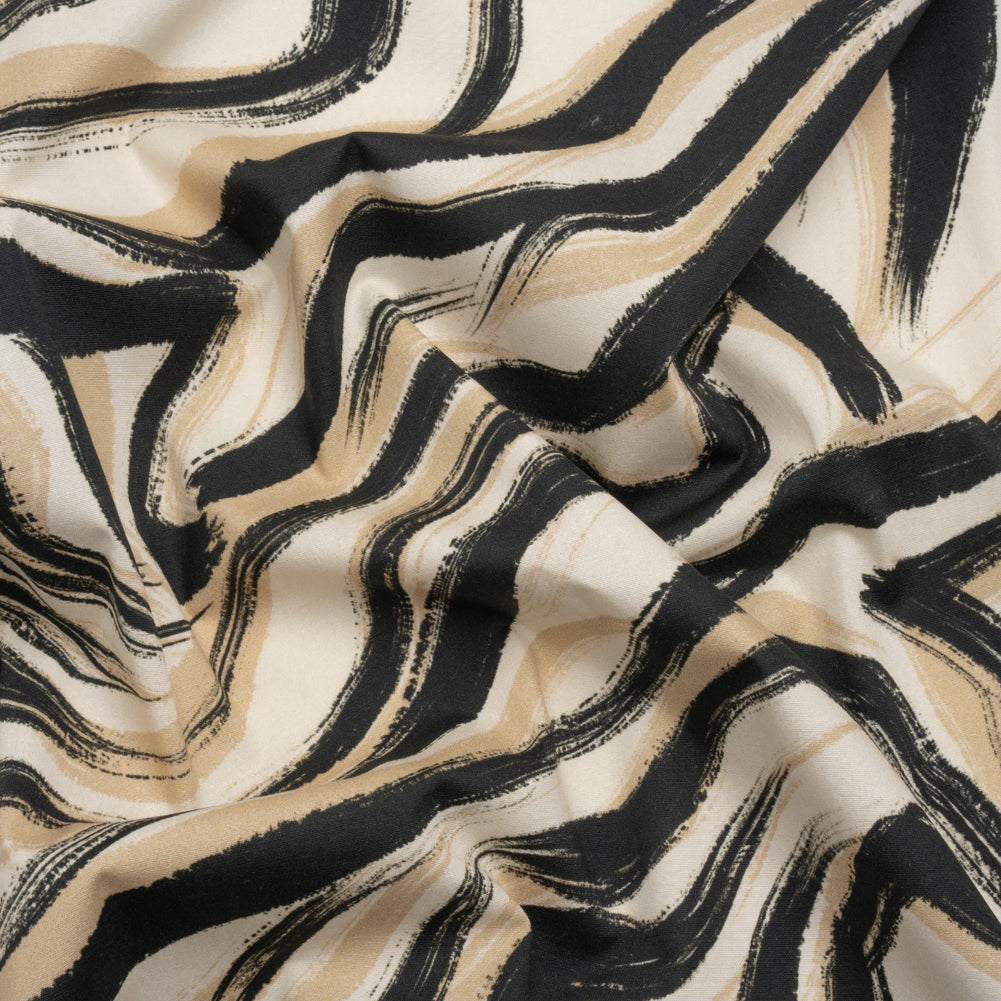 Mood Exclusive Beige Shifting Sands Stretch Cotton Poplin Mood Exclusive Beige Shifting Sands Stretch Cotton Poplin