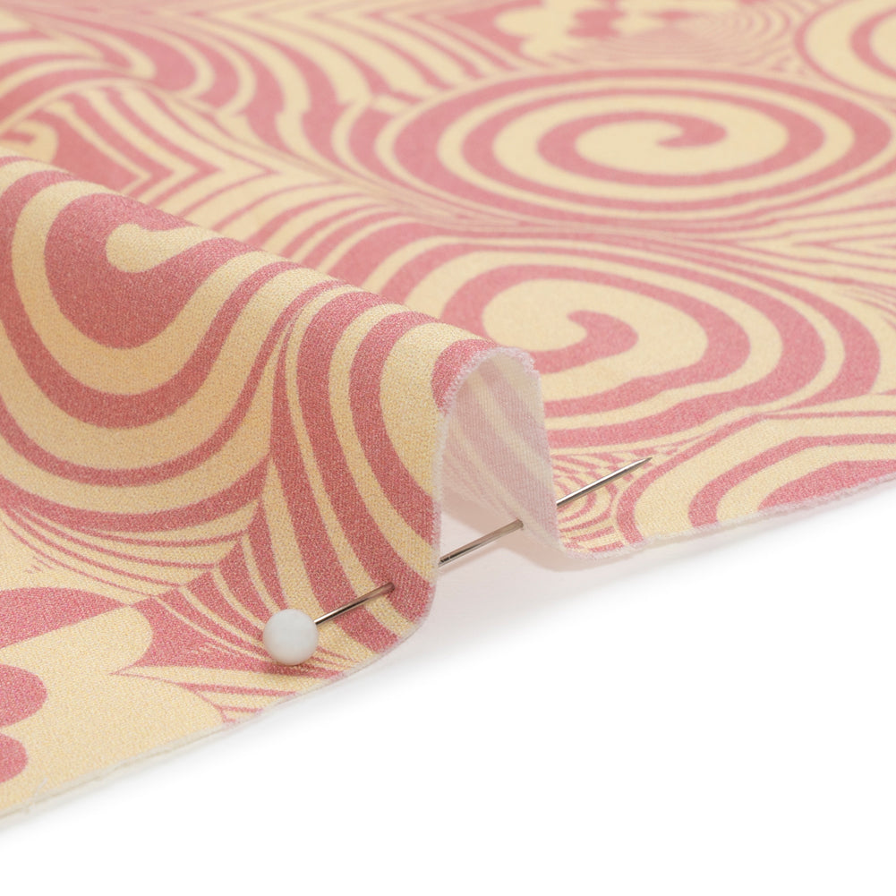 Mood Exclusive Pink Artsy Aesthetic Stretch Cotton Poplin Detail Mood Exclusive Pink Artsy Aesthetic Stretch Cotton Poplin Detail