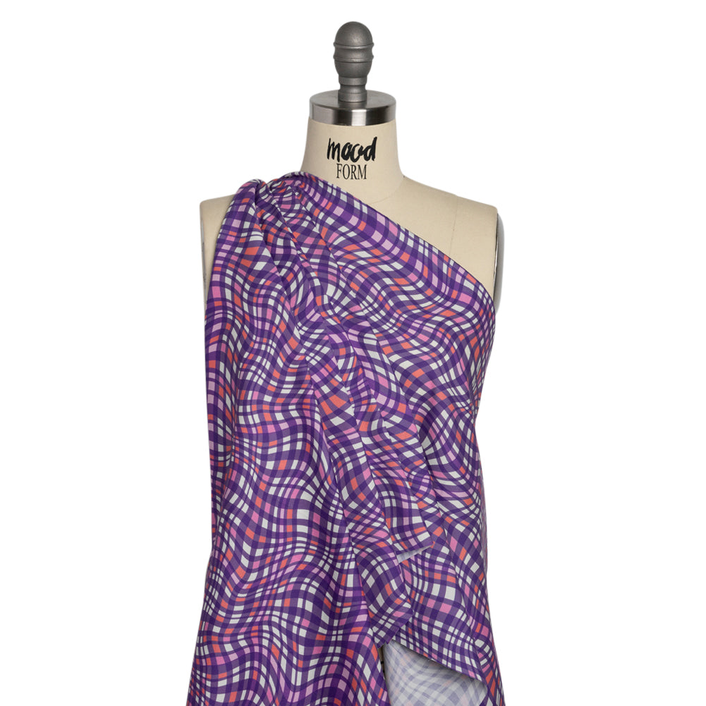 Mood Exclusive Purple Likeness to Liquid Stretch Cotton Poplin Drape Mood Exclusive Purple Likeness to Liquid Stretch Cotton Poplin Drape