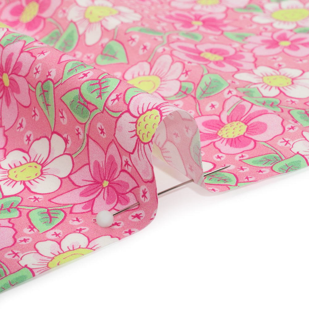 Mood Exclusive Pink Daisy Dipper Cotton Poplin Detail Mood Exclusive Pink Daisy Dipper Cotton Poplin Detail