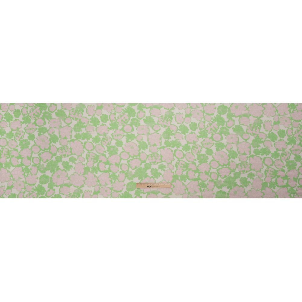Mood Exclusive Lime Flowering Floor Viscose Georgette Drape Mood Exclusive Lime Flowering Floor Viscose Georgette Drape
