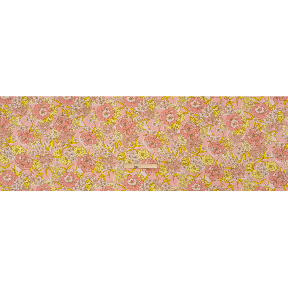 Mood Exclusive Pink Cherry Blossom Lessons Stretch Polyester Seersucker Full Mood Exclusive Pink Cherry Blossom Lessons Stretch Polyester Seersucker Full