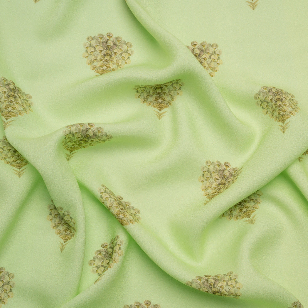 Mood Exclusive Mint Topiary Lane Viscose Crepe Mood Exclusive Mint Topiary Lane Viscose Crepe