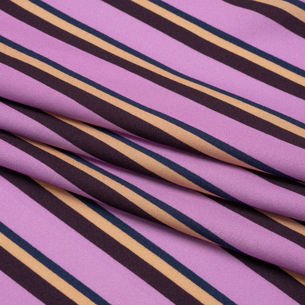 Mood Exclusive Purple Seeing Stripes Viscose Crepe Full Mood Exclusive Purple Seeing Stripes Viscose Crepe Full