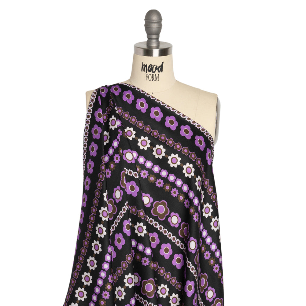 Mood Exclusive Purple Grow As We Go Rayon Challis Drape Mood Exclusive Purple Grow As We Go Rayon Challis Drape