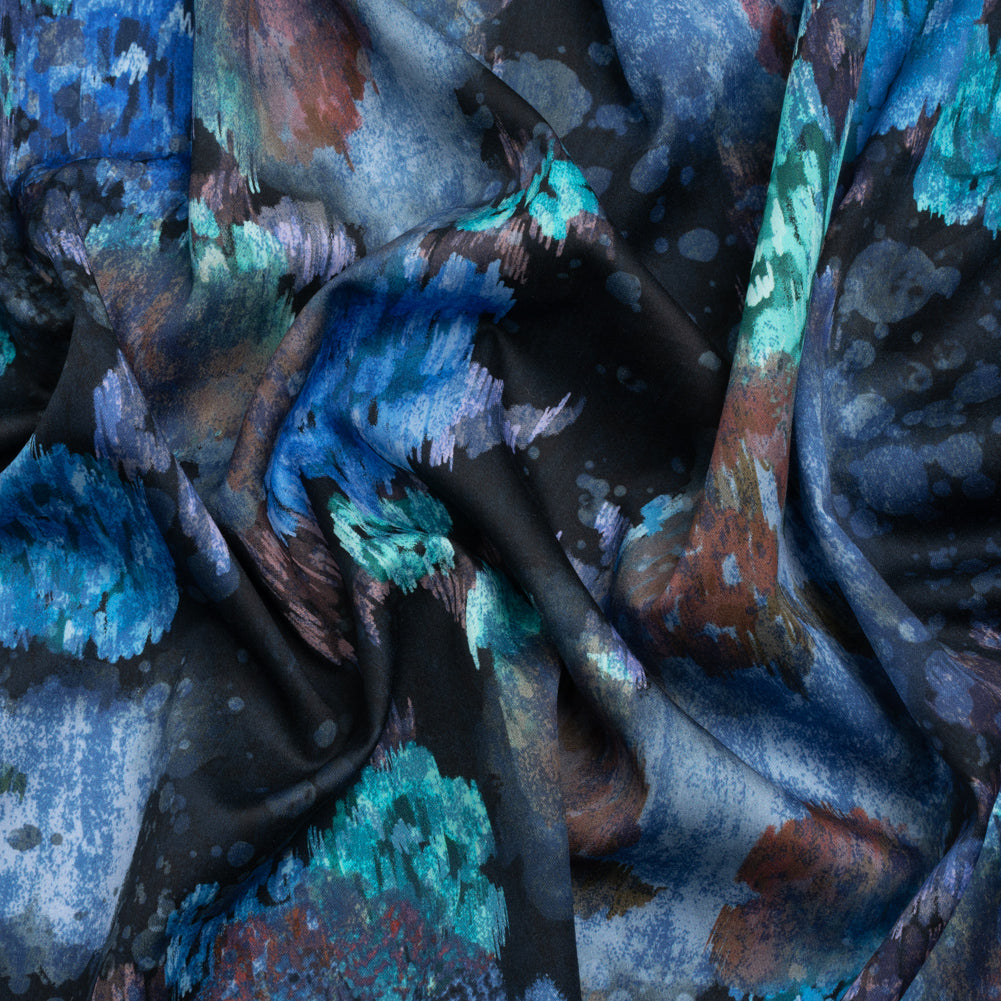 Mood Exclusive Blurred Blues Cotton Voile Mood Exclusive Blurred Blues Cotton Voile