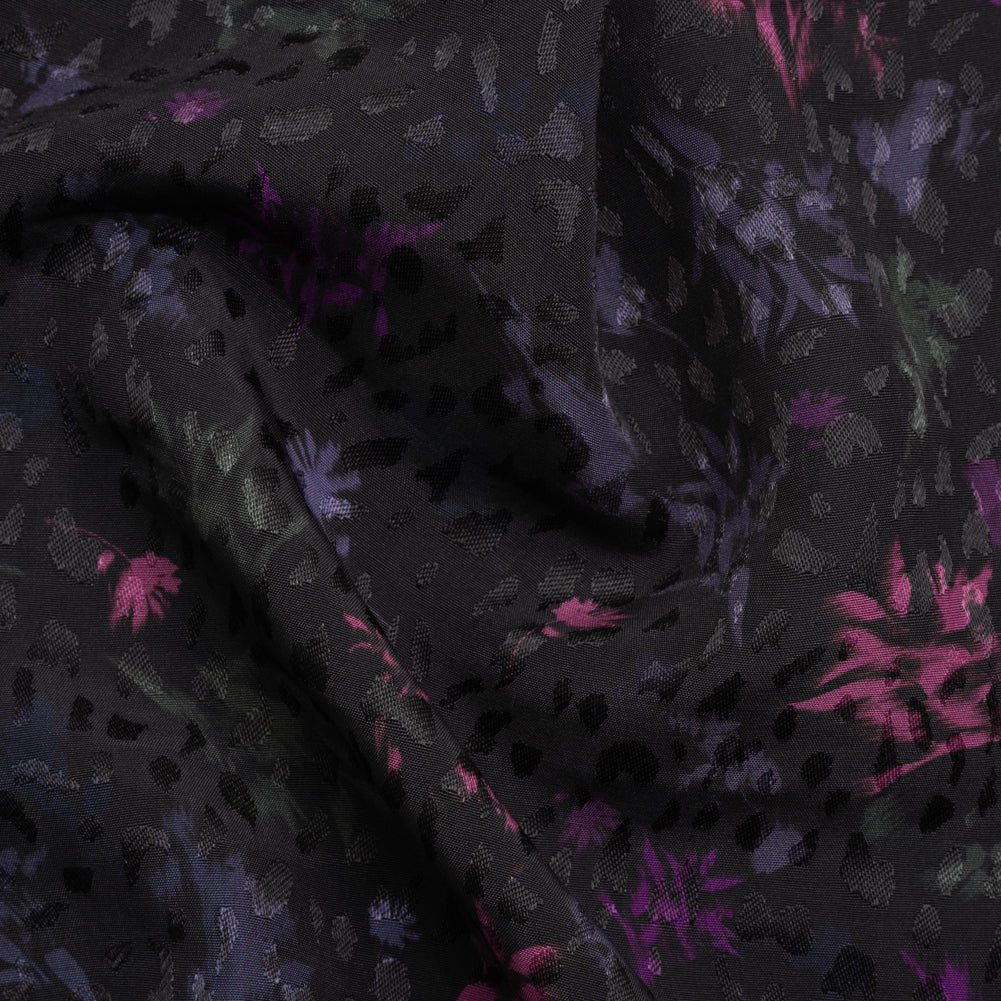 Mood Exclusive Black Serendipitous Saplings Sustainable Viscose Jacquard Mood Exclusive Black Serendipitous Saplings Sustainable Viscose Jacquard