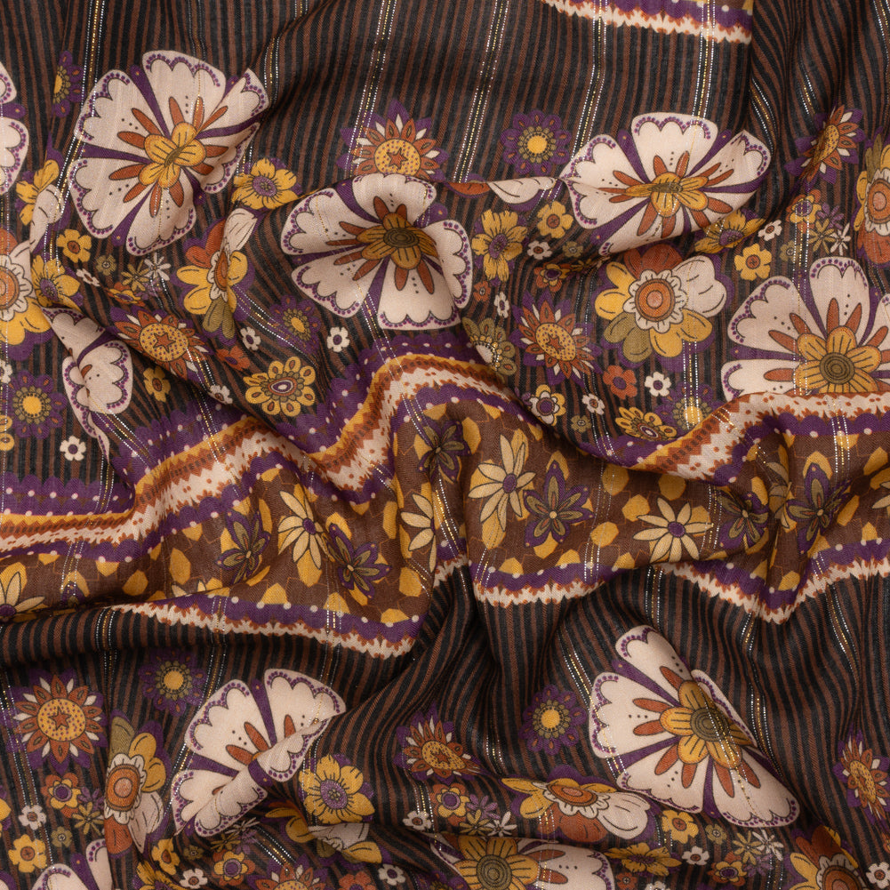 Mood Exclusive Brisk Garden Metallic Pinstriped Viscose Dobby Mood Exclusive Brisk Garden Metallic Pinstriped Viscose Dobby