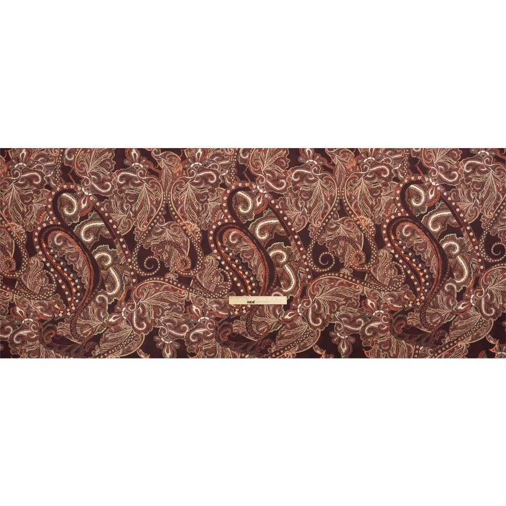 Mood Exclusive Maroon Octopus's Garden Stretch Cotton Sateen Full Mood Exclusive Maroon Octopus's Garden Stretch Cotton Sateen Full