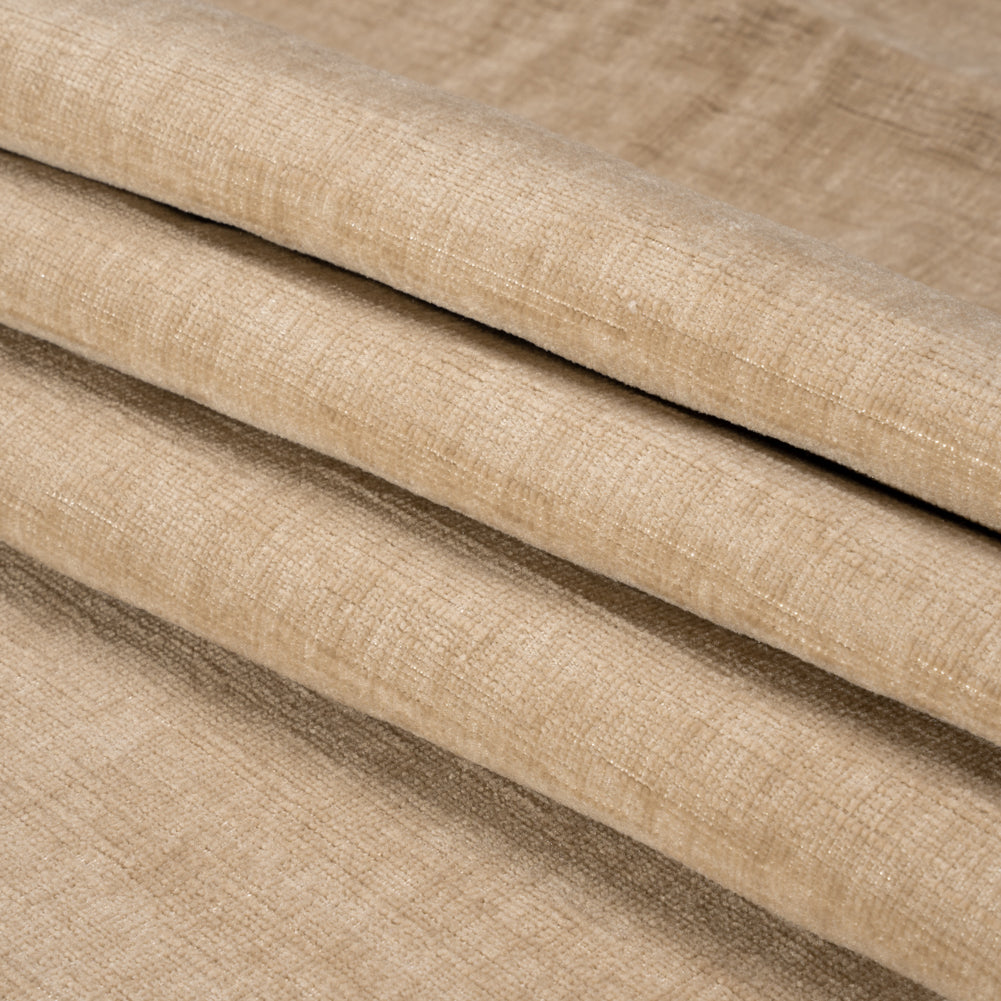 Otta Beige Polyester Chenille Woven Folded Otta Beige Polyester Chenille Woven Folded