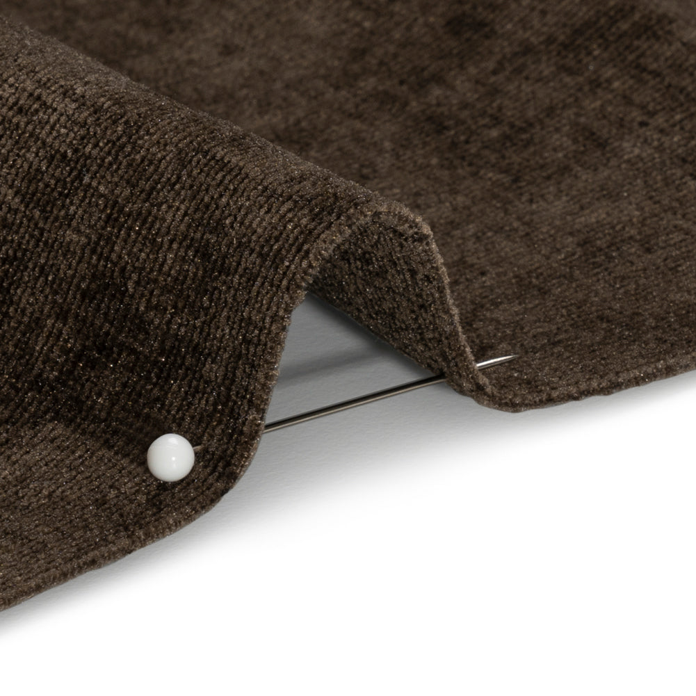 Otta Brown Polyester Chenille Woven Detail Otta Brown Polyester Chenille Woven Detail