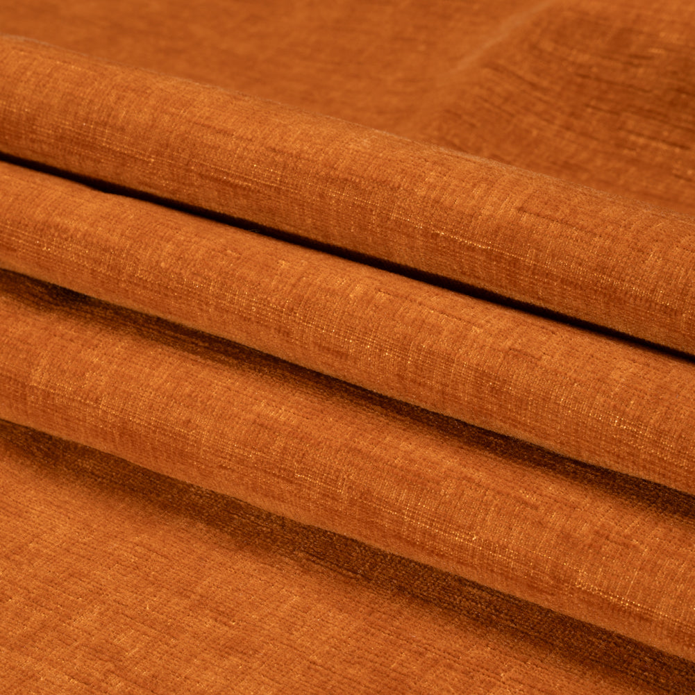 Otta Rust Polyester Chenille Woven Folded Otta Rust Polyester Chenille Woven Folded