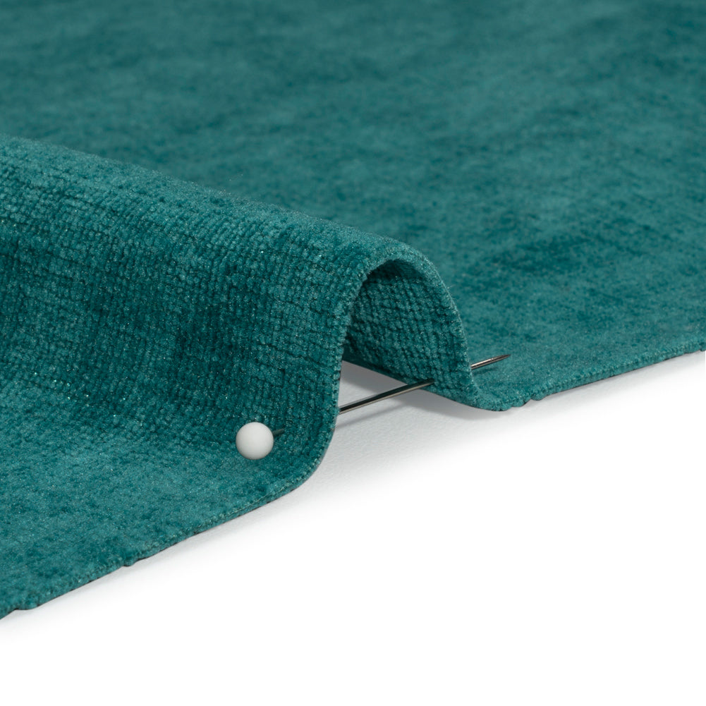 Otta Teal Polyester Chenille Woven Detail Otta Teal Polyester Chenille Woven Detail