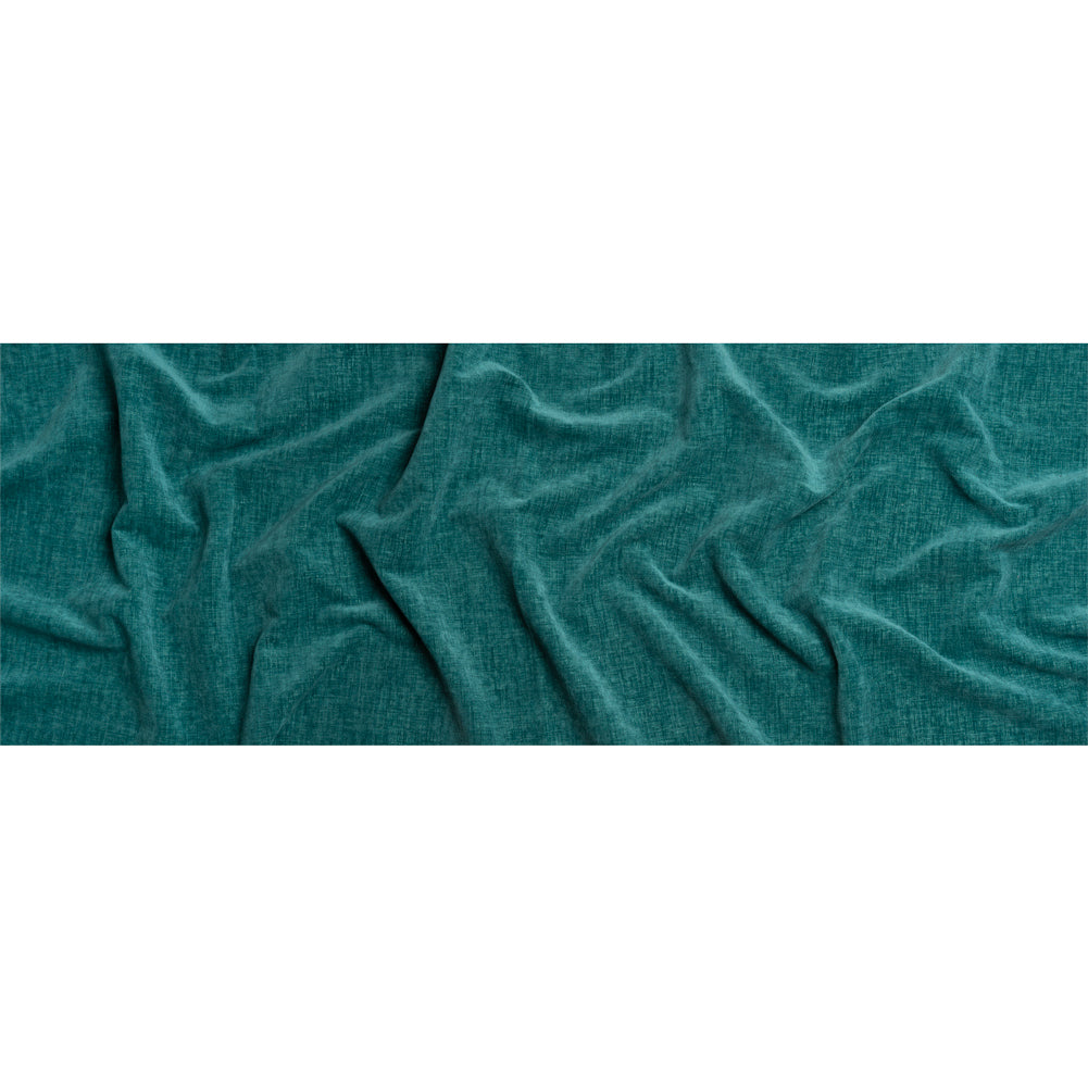 Otta Teal Polyester Chenille Woven Full Otta Teal Polyester Chenille Woven Full