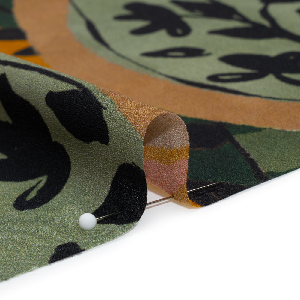 Mood Exclusive Mustard Vine Time Lightweight Recycled Polyester Crepe Detail Mood Exclusive Mustard Vine Time Lightweight Recycled Polyester Crepe Detail