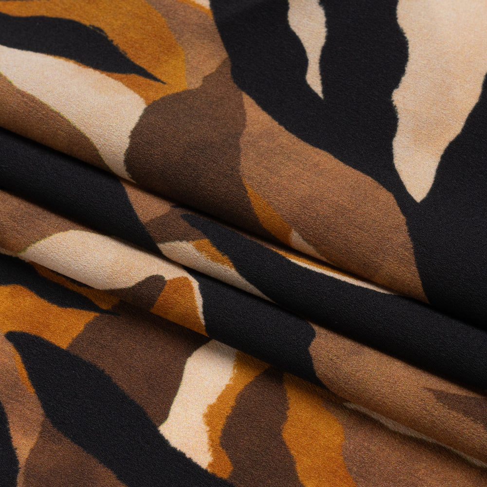 Mood Exclusive Brown Drowsy in Daintree Lightweight Polyester Crepe Folded Mood Exclusive Brown Drowsy in Daintree Lightweight Polyester Crepe Folded