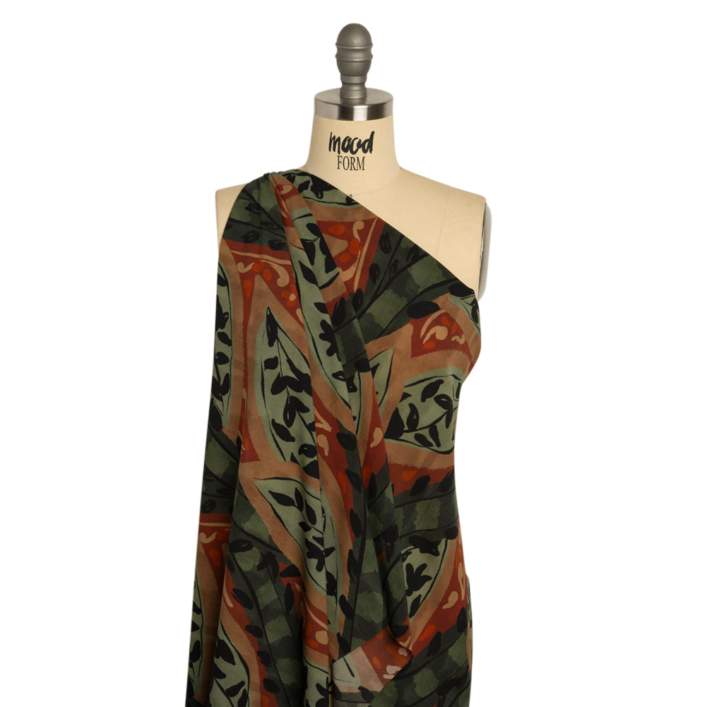 Mood Exclusive Rust Vine Time Lightweight Recycled Polyester Crepe Drape Mood Exclusive Rust Vine Time Lightweight Recycled Polyester Crepe Drape