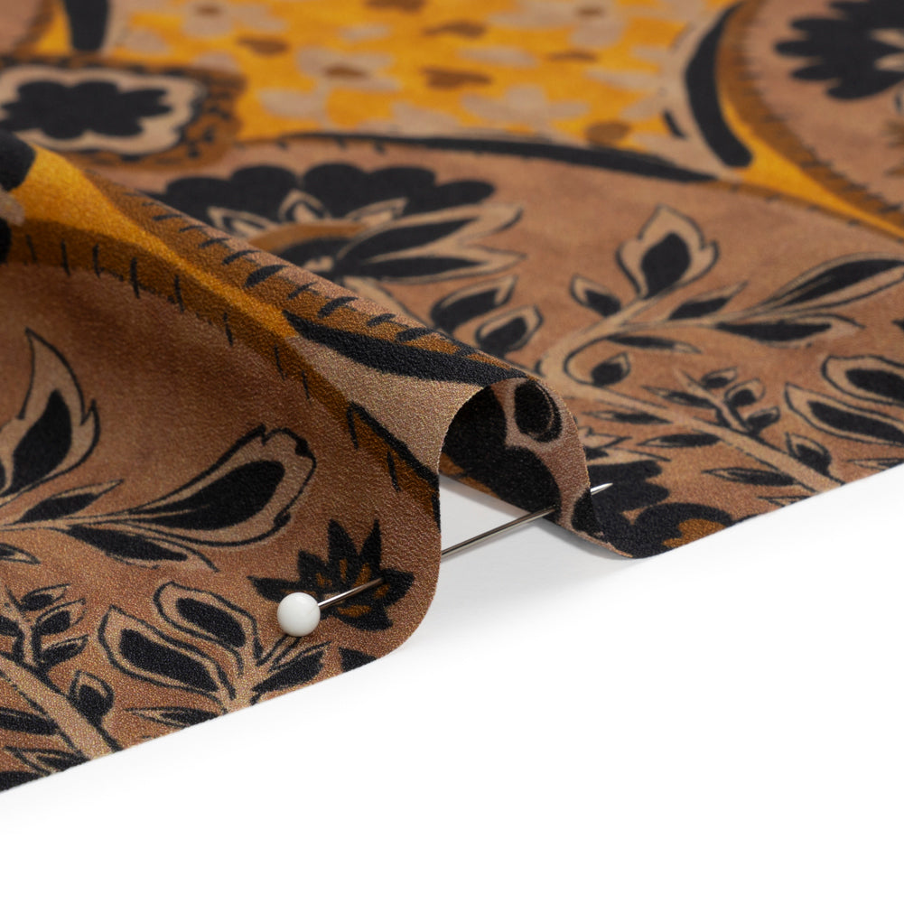 Mood Exclusive Brown Vale of Victoria Lightweight Polyester Crepe Detail Mood Exclusive Brown Vale of Victoria Lightweight Polyester Crepe Detail