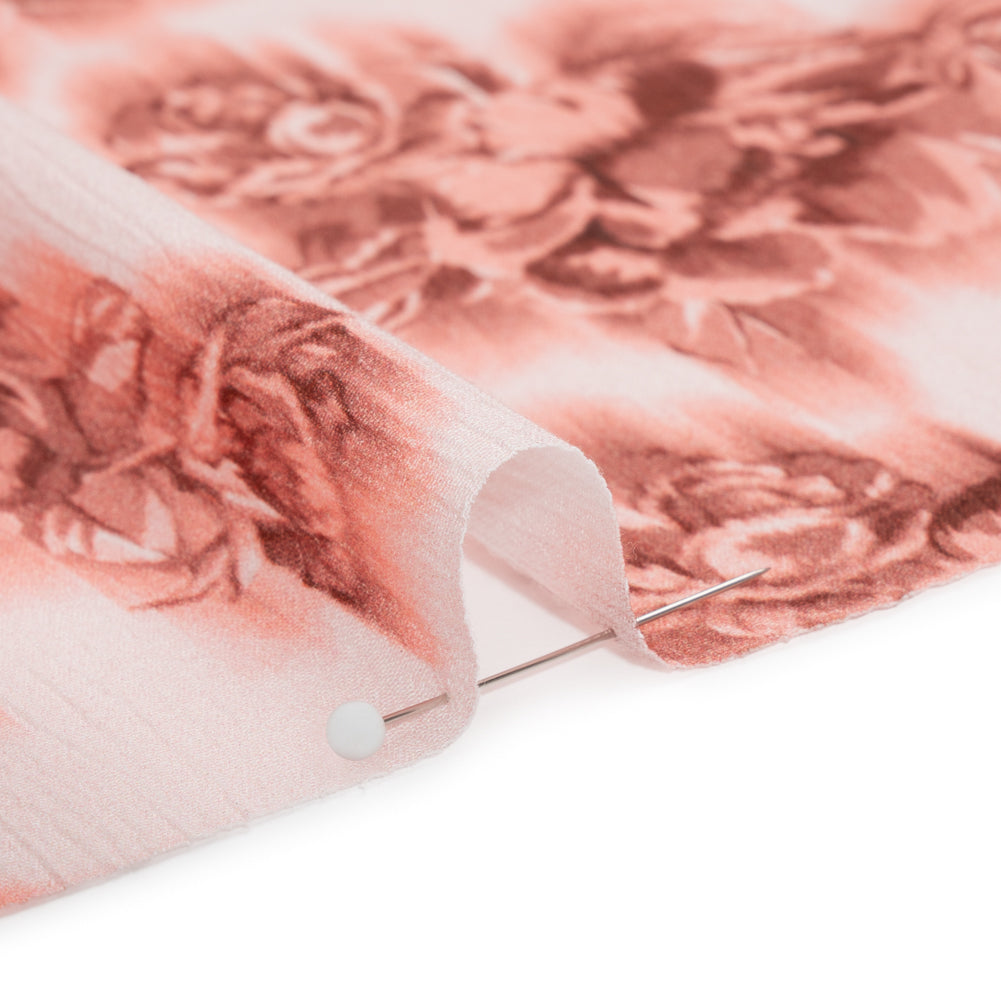 Mood Exclusive Rose Fragrant Feelings Crinkled Gauzy Viscose Crepe Folded Mood Exclusive Rose Fragrant Feelings Crinkled Gauzy Viscose Crepe Folded