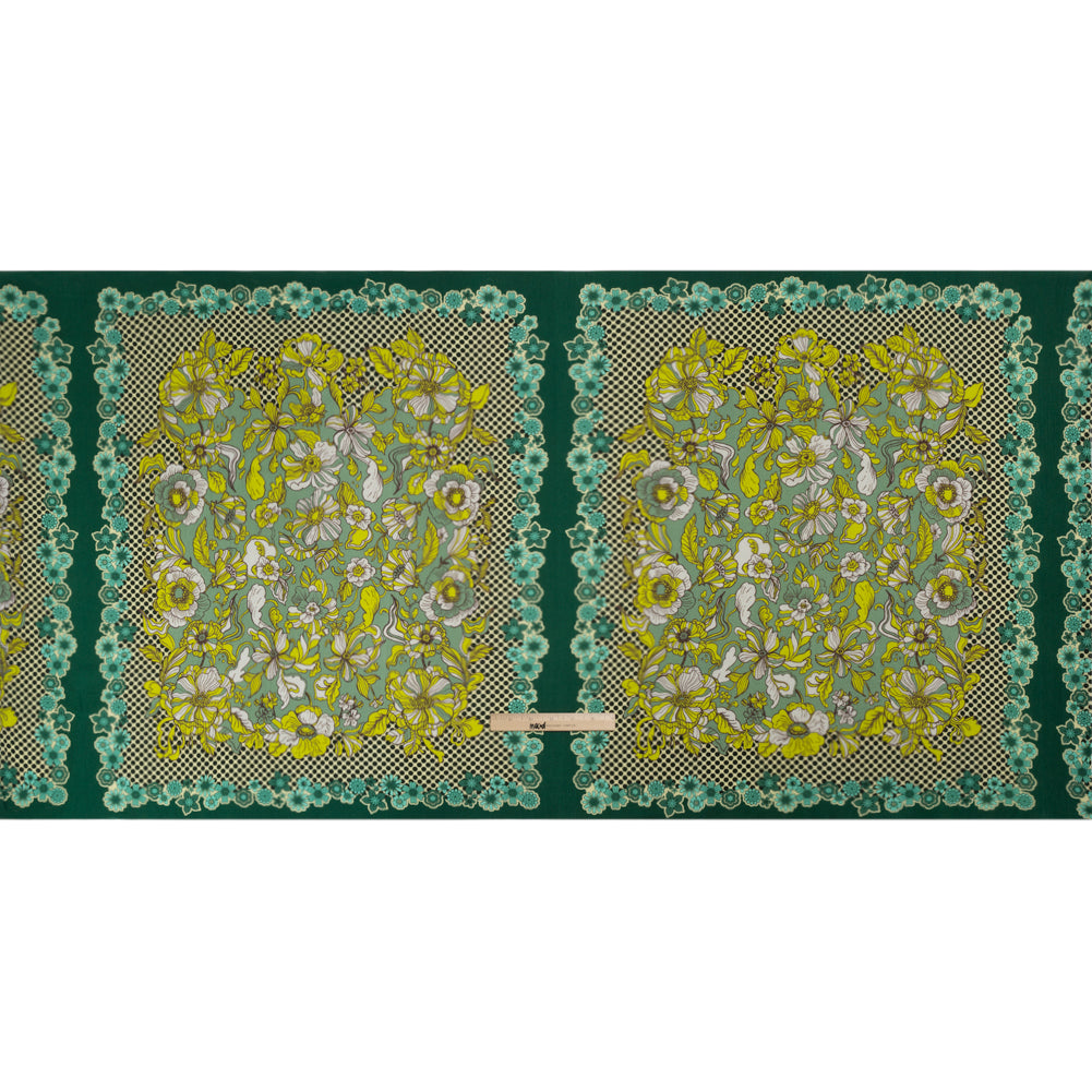 Mood Exclusive Green In Her Hair Crinkled Gauzy Viscose Crepe Panel Drape Mood Exclusive Green In Her Hair Crinkled Gauzy Viscose Crepe Panel Drape