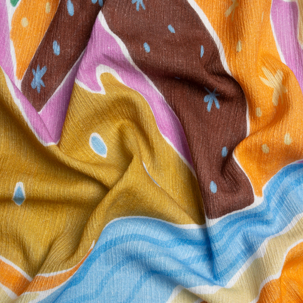 Mood Exclusive Brown Moonbeam Mountain Slubbed Gauzy Cotton Woven Mood Exclusive Brown Moonbeam Mountain Slubbed Gauzy Cotton Woven