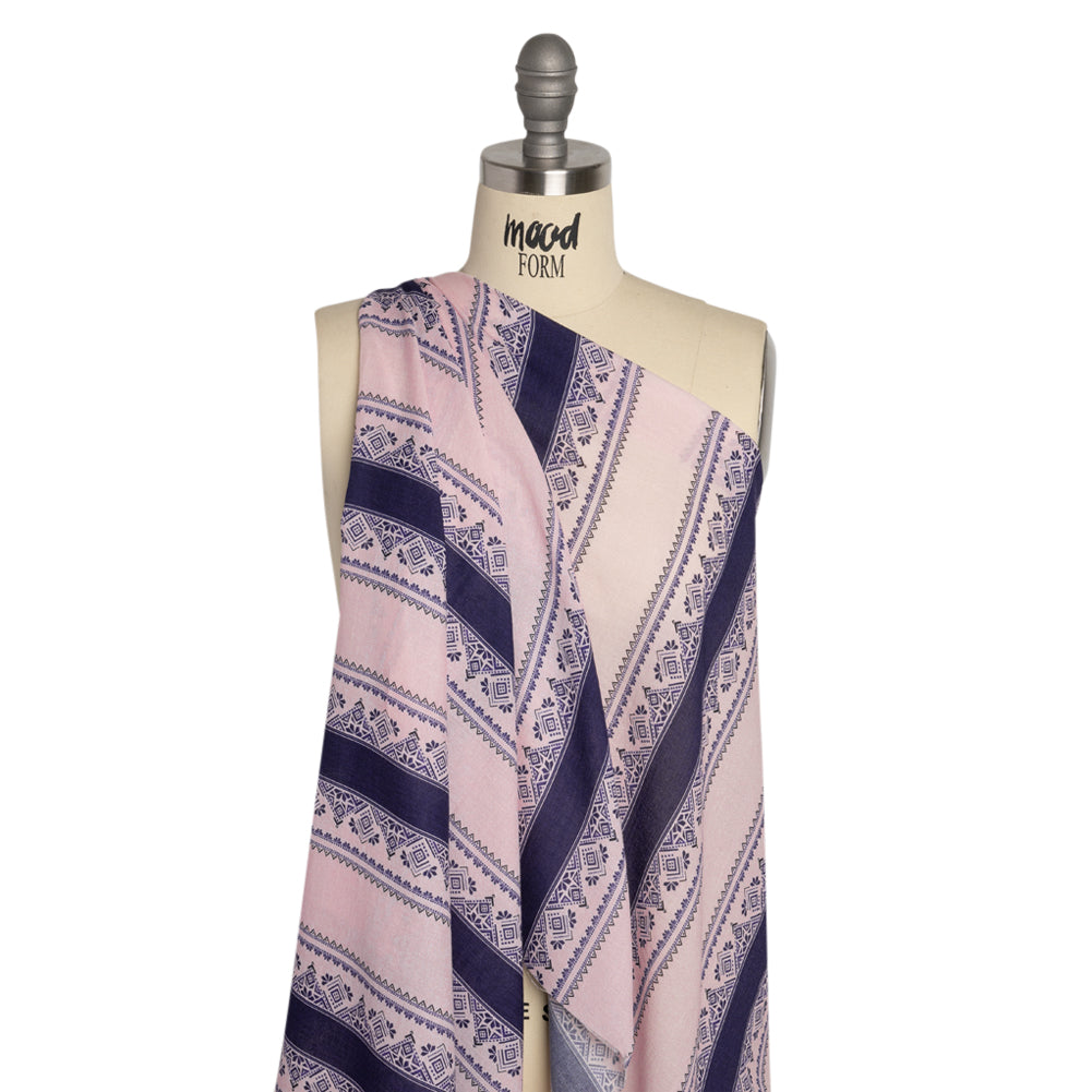 Mood Exclusive Purple Feel the Vibe Cotton Crepe Drape Mood Exclusive Purple Feel the Vibe Cotton Crepe Drape