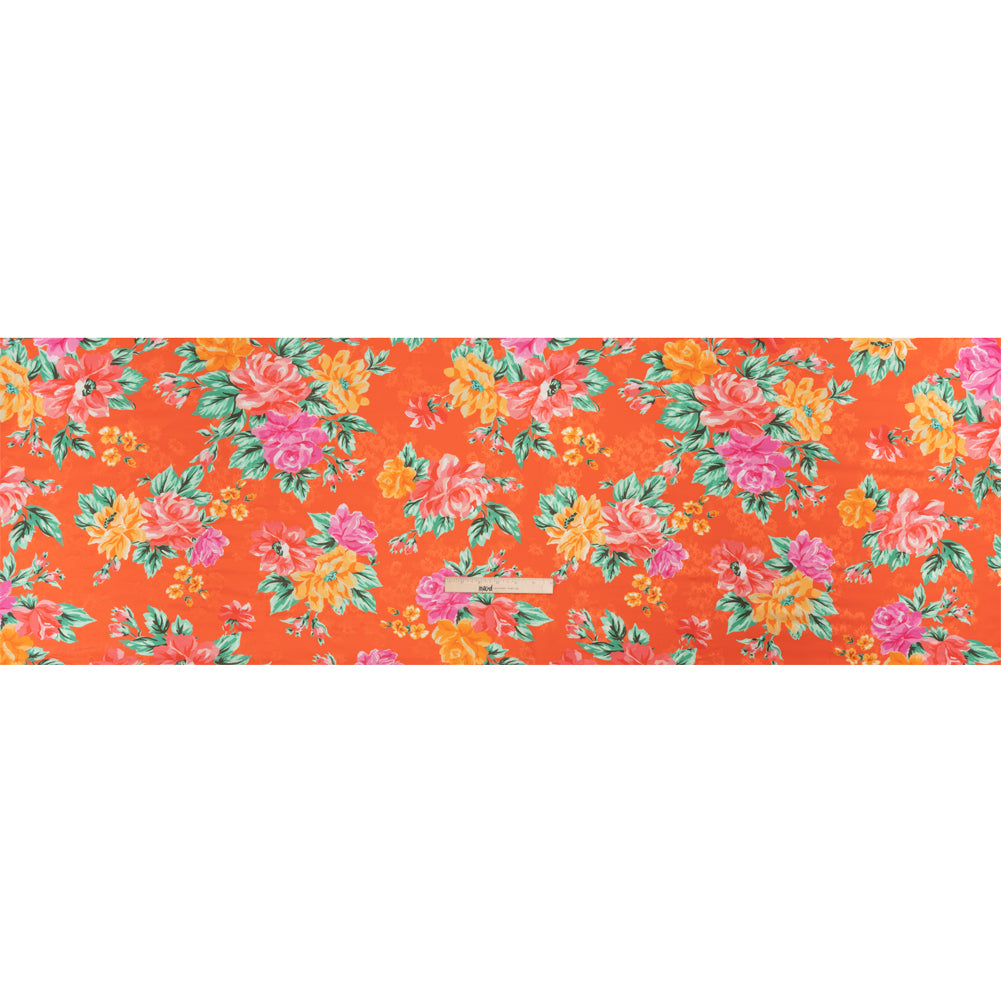 Floral Viscose Jacquard Print - Orange Floral - Mood Exclusive Downright Dalloway Drape Floral Viscose Jacquard Print - Orange Floral - Mood Exclusive Downright Dalloway Drape