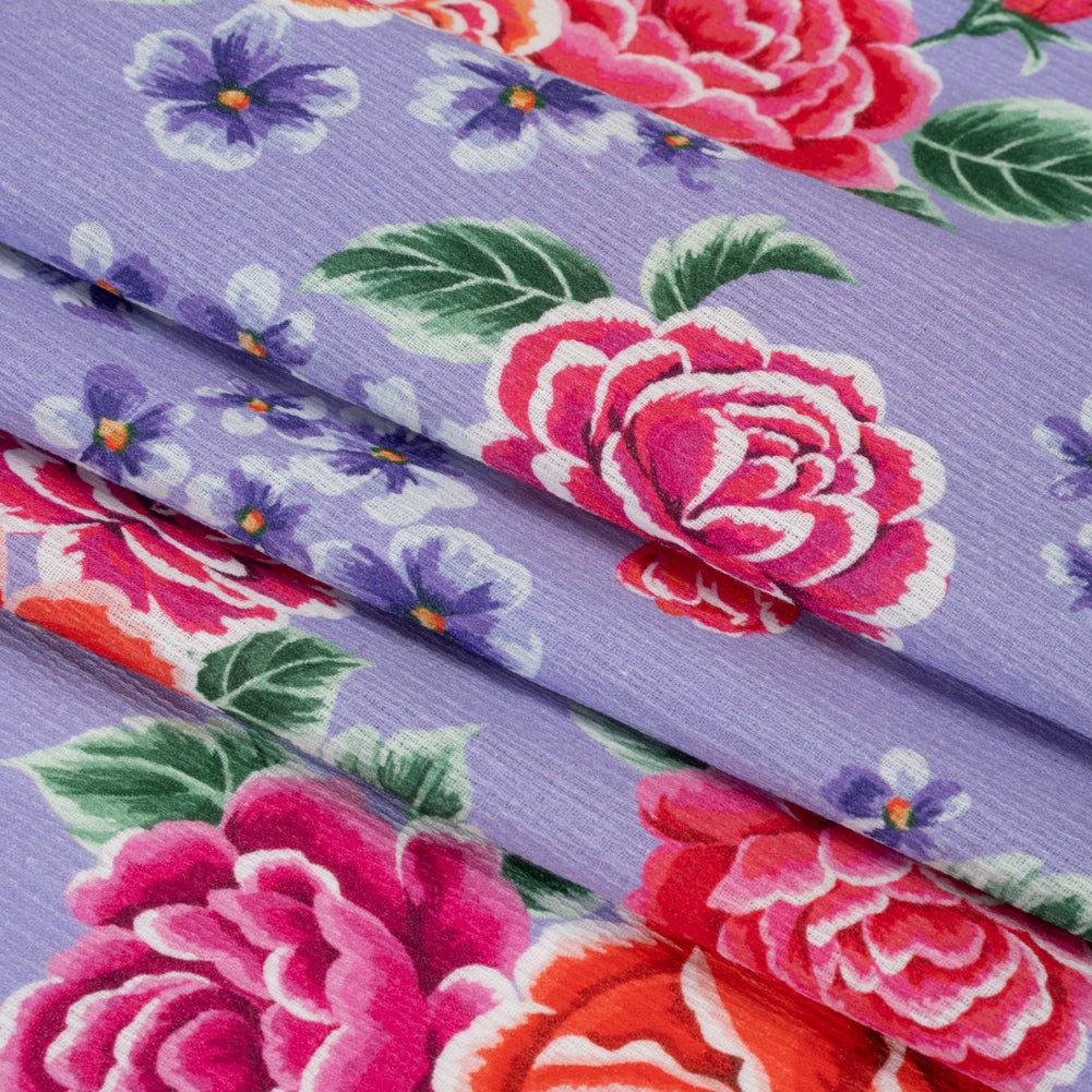 Mood Exclusive Lilac Bountiful Bushes Slubbed Gauzy Cotton Woven Folded Mood Exclusive Lilac Bountiful Bushes Slubbed Gauzy Cotton Woven Folded