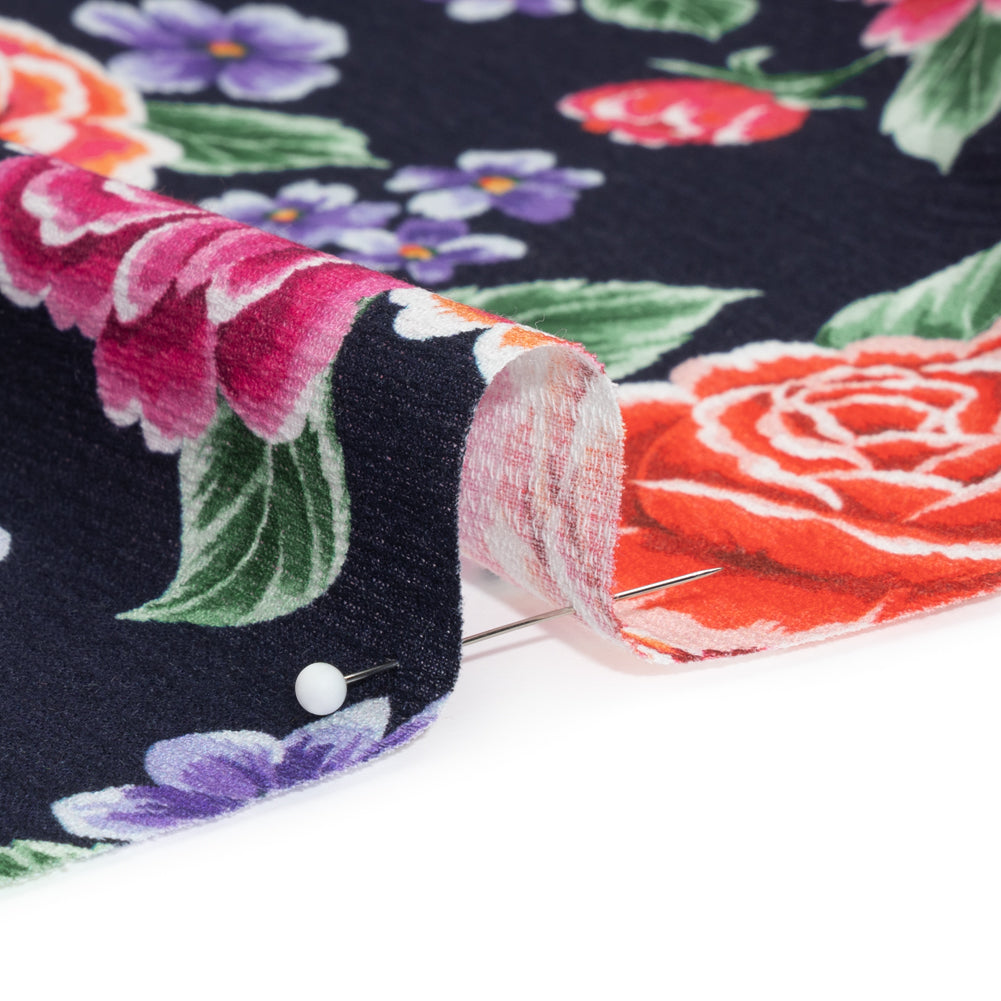 Mood Exclusive Midnight Bountiful Bushes Slubbed Gauzy Cotton Woven Detail Mood Exclusive Midnight Bountiful Bushes Slubbed Gauzy Cotton Woven Detail
