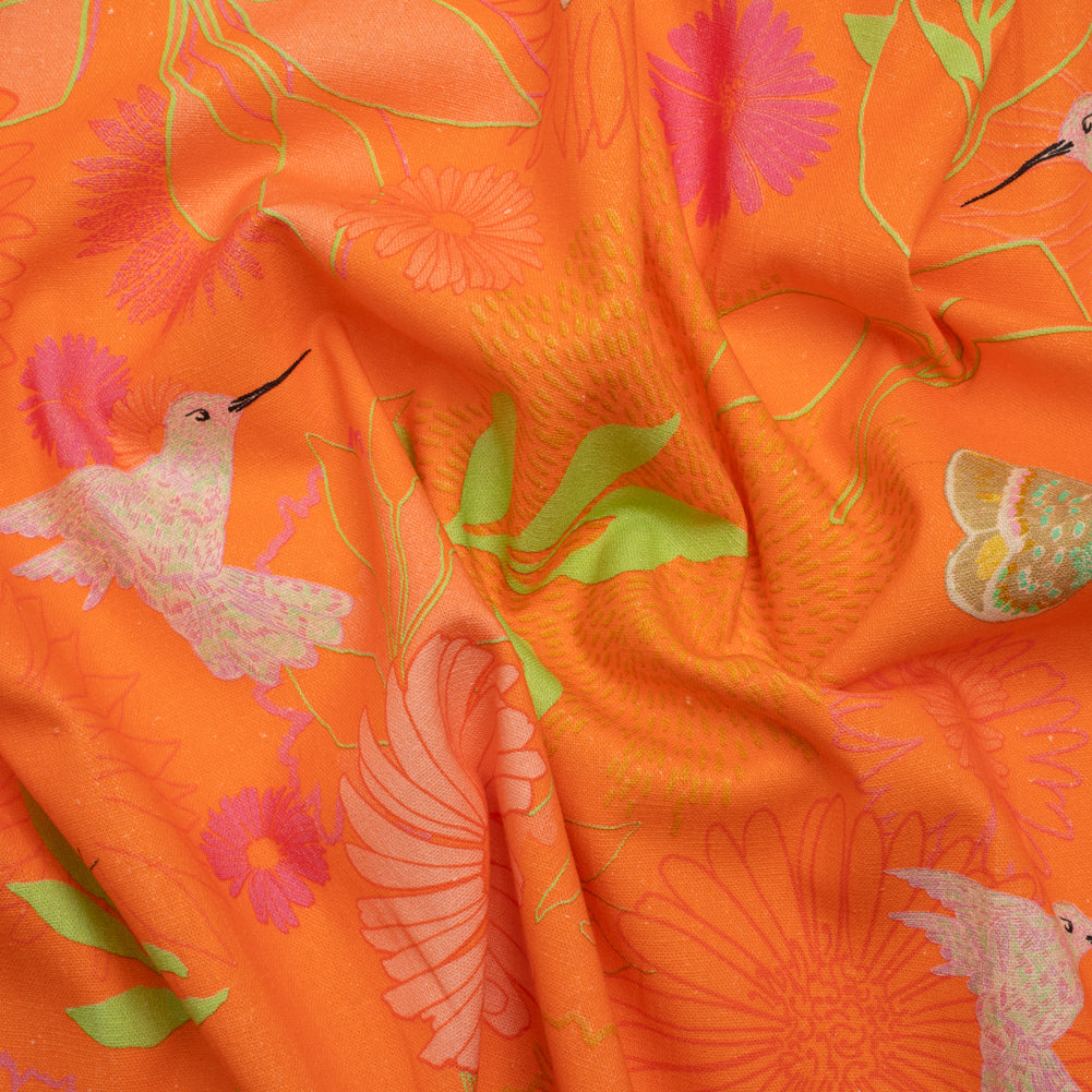 Mood Exclusive Hummingbird Heart Linen and Cotton Woven Mood Exclusive Hummingbird Heart Linen and Cotton Woven