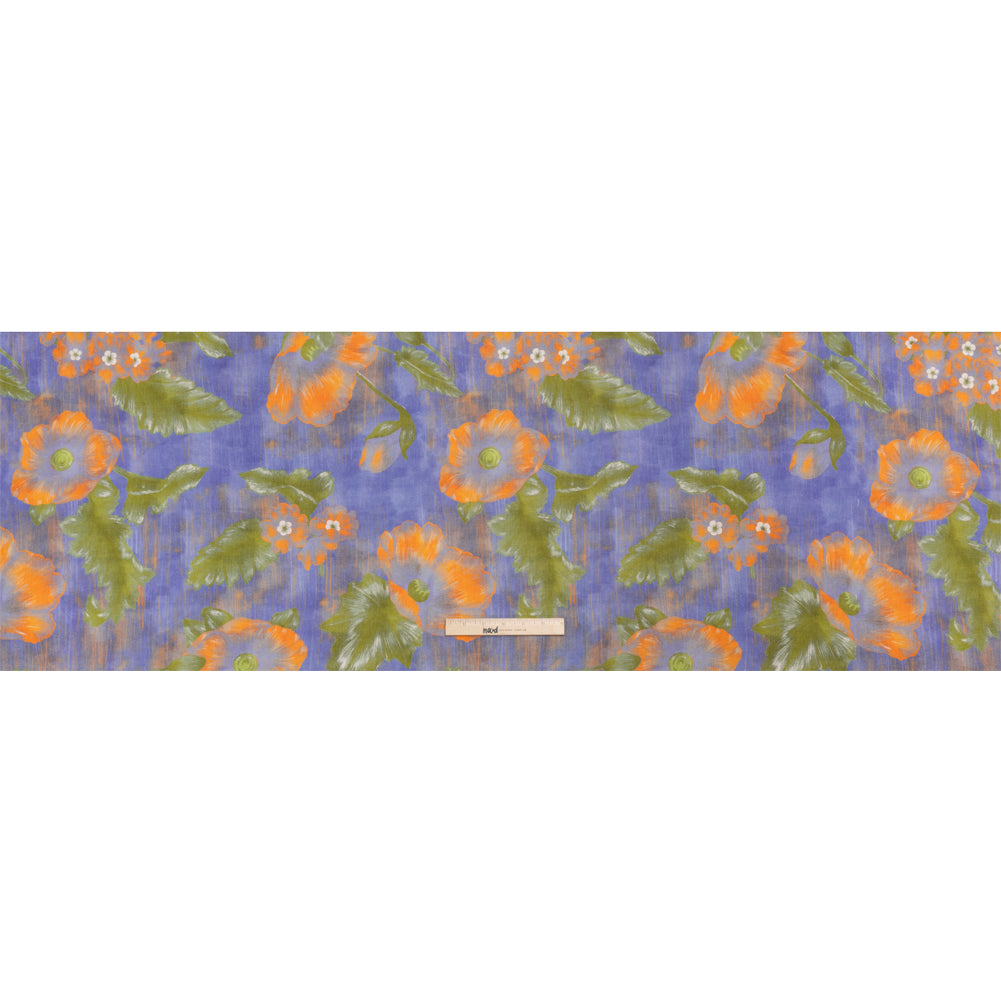 Mood Exclusive Blue Clementines and Lavender Cotton Crepe Full Mood Exclusive Blue Clementines and Lavender Cotton Crepe Full